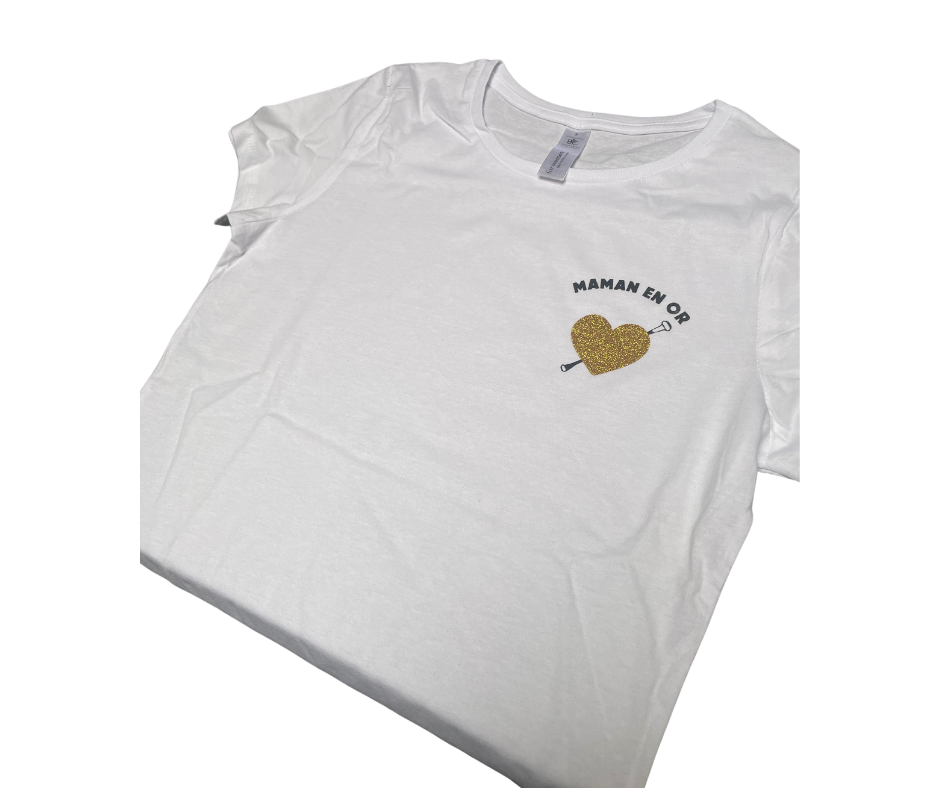 Tee shirt "Maman en Or"