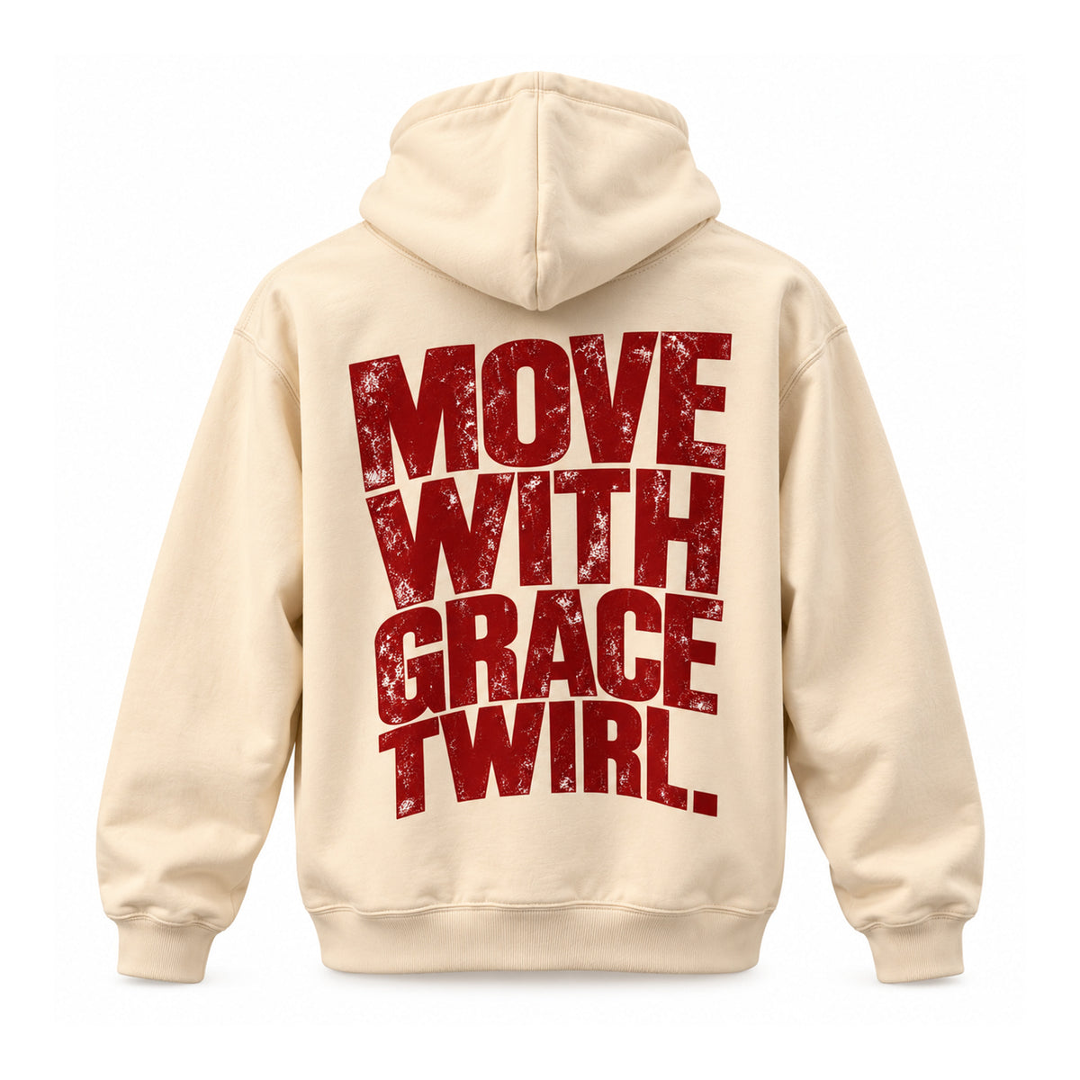 Sweat à capuche TWIRL. GRACE – Crème