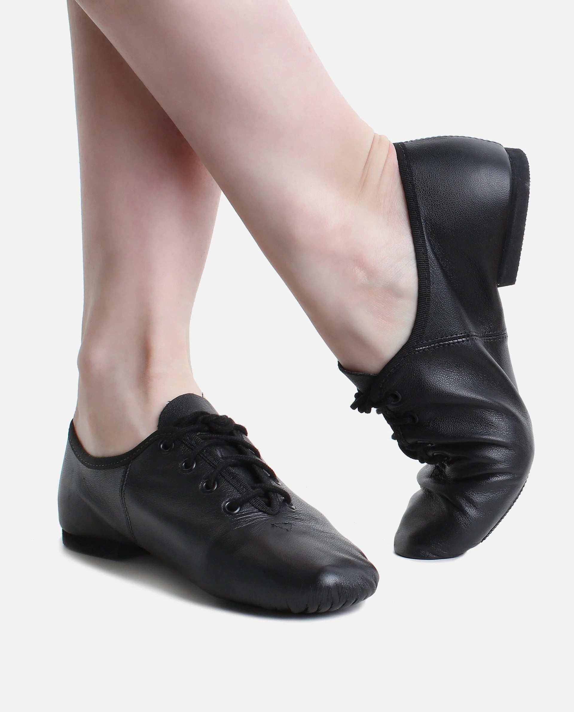 CHAUSSONS DE TWIRLING NOIRS AVEC LACETS