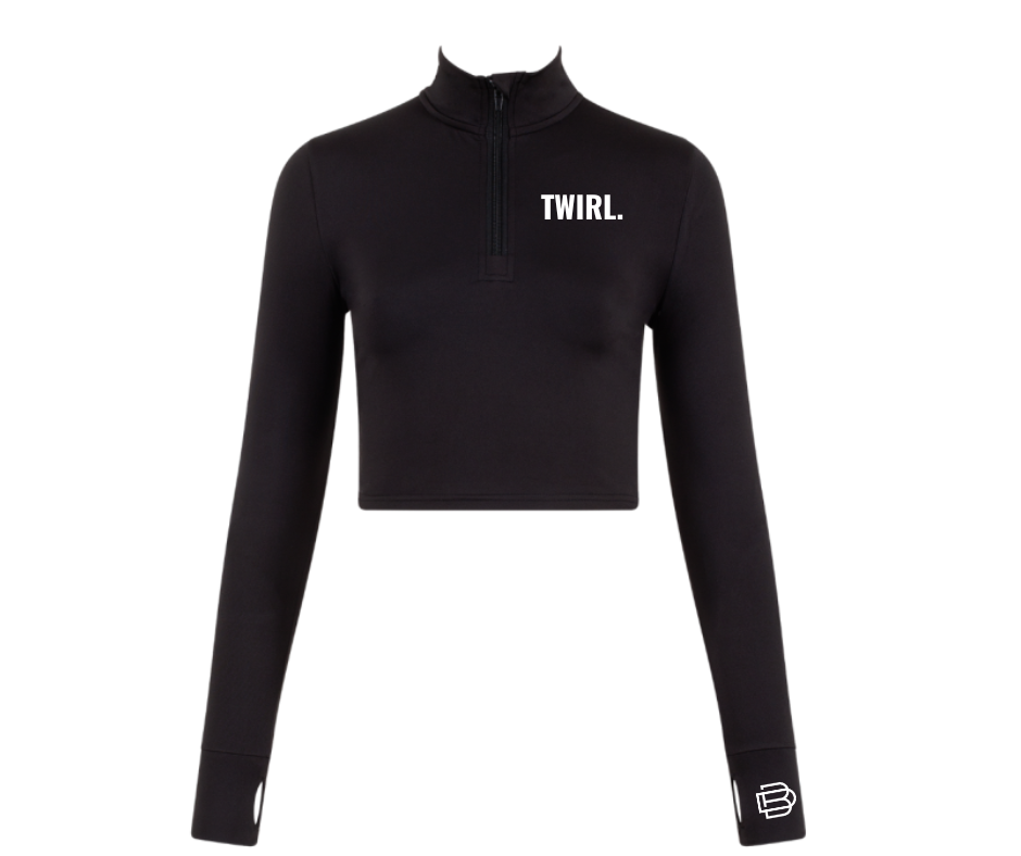 Haut Crop Top Zippé TWIRL.