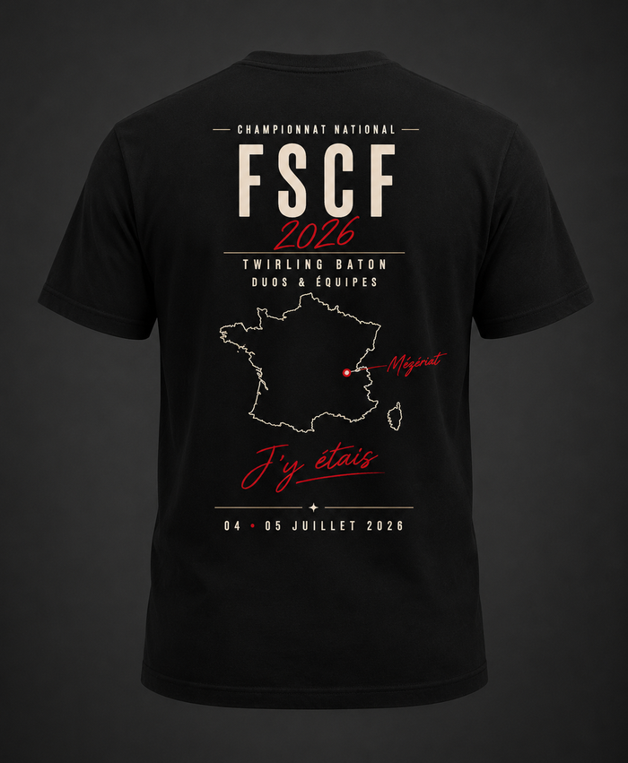Tee shirt NATIONAL FSCF 2026 DUOS & EQUIPES
