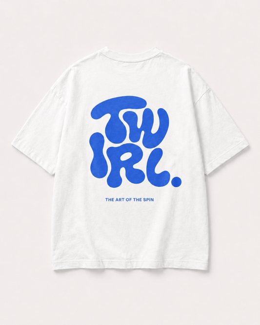 T-SHIRT OVERSIZE TWIRL. FLOW — White