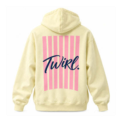 Sweat à capuche TWIRL. CANDY – Jaune pastel