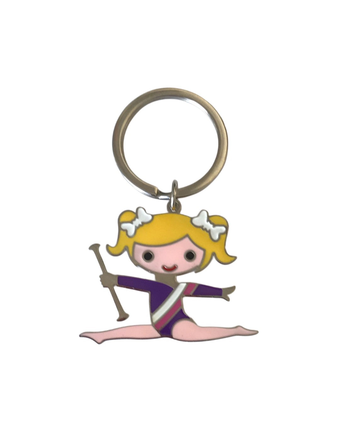 PORTE CLE ECART BLONDE/BRUNE