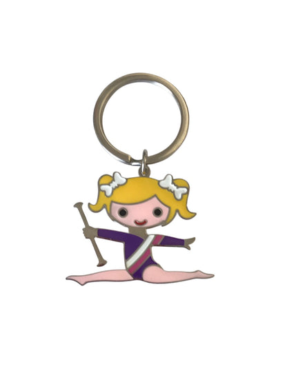 PORTE CLE ECART BLONDE/BRUNE