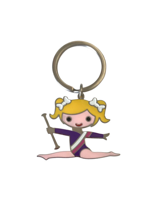PORTE CLE ECART BLONDE/BRUNE