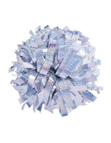 Pompon Cheerleading 6" – Holographique – Argent