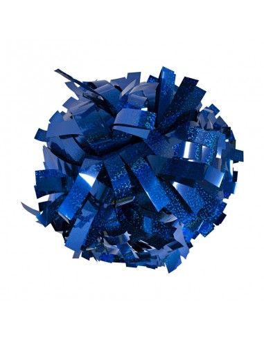 Pompon Cheerleading 6" – Holographique – Bleu Royal
