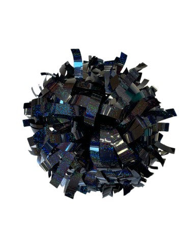Pompon Cheerleading 6" – Holographique – Noir