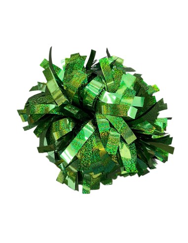 Pompon Cheerleading 6" – Holographique – Vert