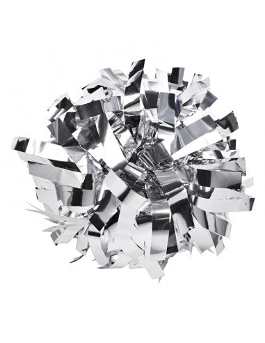 Pompon Cheerleading 6" – Métallique – Argent