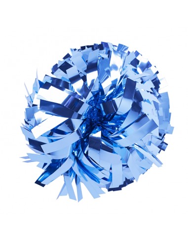 Pompon Cheerleading 6" – Métallique – Bleu Ciel