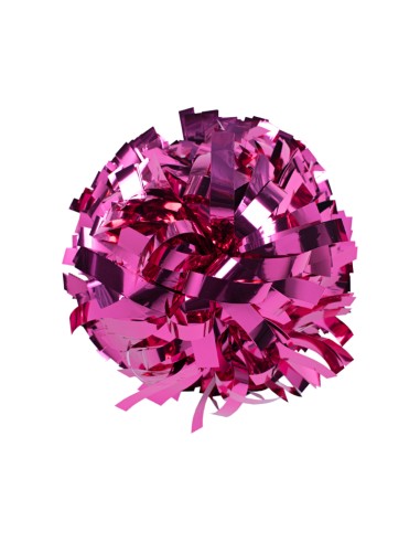 Pompon Cheerleading 6" – Métallique – Fuchsia