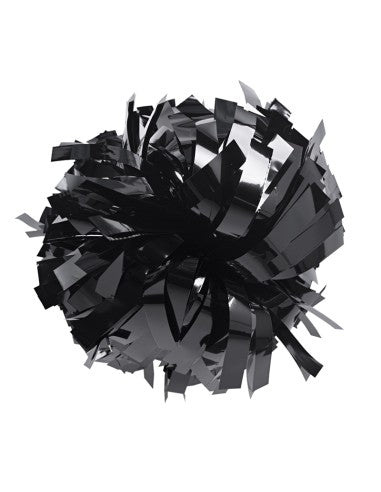 Pompon Cheerleading 6" – Métallique – Noir
