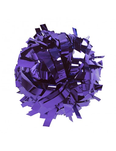 Pompon Cheerleading 6" – Métallique – Violet