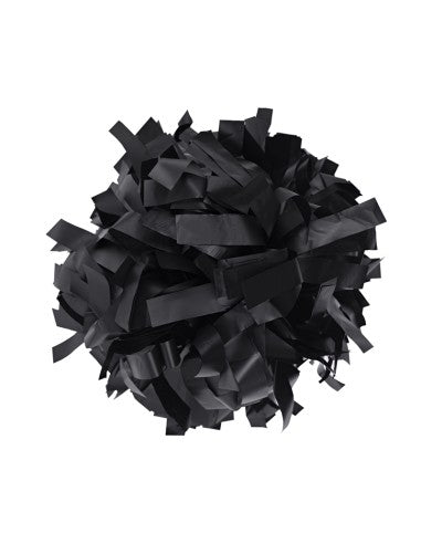 Pompon Cheerleading 6" – Plastique – Noir