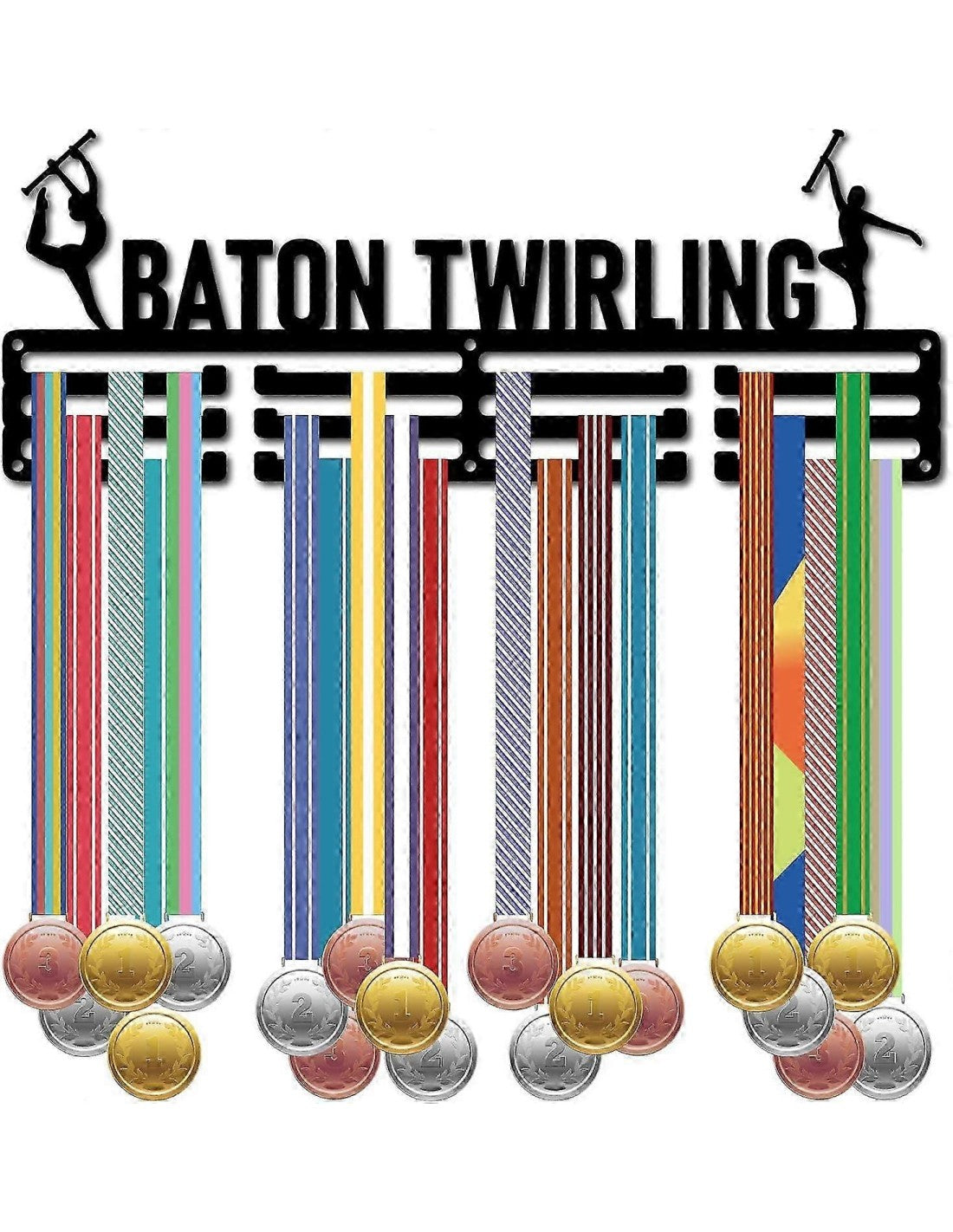 PORTE MEDAILLES EN METAL TWIRLING